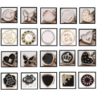 Godfly Button Pins Instant Button Jeans Button Pins Women Shirt Safety Brooch Enamel Pins Modesty Pins Pearl Brooch Buttons For Diy Clothing Dress Coat-20Pcs(Design-3)