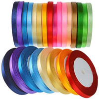 Diy Crafts 10 Mtr, Random Combo, 1-2"Inch Ribbon Single Face Solid Satin Polyester 10-25 Colors Unsorted Bulk Lots Mix For Gift Wrapping Party Decoration In Christmas,Bir(10 Mtr, Random Combo)