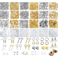 Diy Crafts 200 Grm, Kc Gold, (200 Grm, Kc Gold) Hardware Jump Rings, Clasps And Earring Hooks Jewelry Necklace Repair Kit For Jewelry Making Supplies, Earring Making F (200 Grm, Kc Gold)