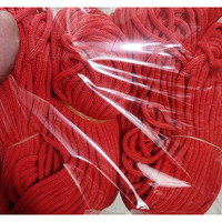 Omx 120 Mtr (60 Mtr In 1 Roll), 2 Rolls, Nylon Knot Macrame Beading Braided 3Mm Thick Thread Cord Rope (Red)
