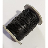 Omx 100 Mt, 1Mm Thick, Roll Wax Cotton Cord For Diy Jewellery Making, Beading, Art And Craft Work And Handicrafts, (1 Mm, Black)