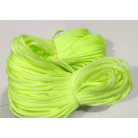 Omx Nylon Knot Macrame Beading Braided 3 Mm Thread 60 Meter Cord Rope (Neon Green)
