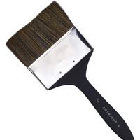 Artright 4-Inch Flat Wash Painting Brush  Handmade Professional Artist Brush For Acrylic, Watercolor, Gouache, And Mixed-Media Painting (Wood Handle)