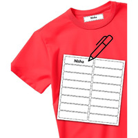 Iron On Name Labels For Clothing | Easy To Use Writeable Name Sticker For Clothes | Durable Customized Clothing Labels | Fabric Stickers For Clothes | Personalized Cloth Sticker (Black Frame, 64)
