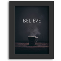 Dmcreativitycraft Believe Motivational Poster Frame For Wall Decoration Inspirational Quotes Posters Photo Frame For Home, Office, Gym, Study Desk, Living And Bedroom Decor (9.5 X 12.5 Inches)