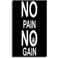 Pixelartz Wall Poster - No Pain No Gain Gym Workout