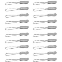 Humsafar Zip Runner Cord,Zipper Pulls,Pull Cords For Zippers,Puller Extender For Chain,Zip Slider Replacement,Zipper Tags For Bag, Clothes,Dresses & Diy (Grey, Pack Of 20)