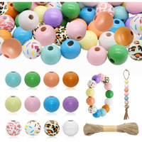 Diy Crafts 130, Wooden Beads, Colors Round Wood Beads, Assorted Colorful Wooden Beads For Craft Decoration Bracelets Pen (130)