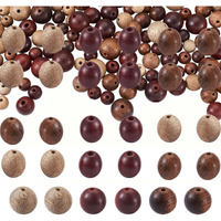 Diy Crafts 130, Large Hole Natural Wood Round Beads 6Mm/ 8Mm/ 10Mm Polished Wooden Ball Rondelle Loose Beads For Jewelry Bracelet Necklace Craft Making Home Party (130)