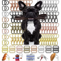 Diy Crafts 8 Sets 3X8, Gold, Round Swivel Snap Hooks And Round Rings, Metal Swivel Lanyard Snap Round Hook, Slide Buckle For Bags, Wallets An(8 Sets 3X8, Gold)