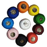 Rsp Quality Bit Crochet Cotton Thread Yarn For Knitting And Craft Making (Multicolor, Pack Of 10)