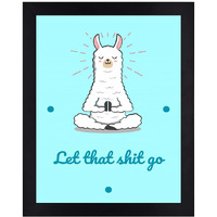 Interio Crafts Humorous Positive Quotes Wall Frames - Motivational Wall Frames - Funny Poster For Home And Office Wall Decoration - Synthetic Wood - 13 X 10 Inches