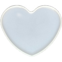 Precious Art By Sonal - Silicone Casting Moulds Epoxy Resin Moulds/Molds Diy Coaster Mold (Heart - 3 Inch)