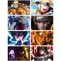 Printnet Pack Of 8 Naruto Poster | Naruto Photocards Set | Anime Poster | Hd+ Photos Unframed (5.8 X 8.2 Inches) (Size - A5) ,Multicolor
