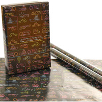 Evince Birthday Gift Wrapping Paper Kids | Cars Thick Gloss Gifts Wraps Boys Girls Birthday Friendship Day Theme Party Christmas Eid | Contains 5 Recyclable Sheets 70 X 50 Cms Scrapbook D?Cor