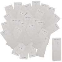 Diy Crafts Pack Of 50Pcs 50X1, White Color, 50Pcs/Lot 12Cmx4Cm As Image Jewellery Display Cards For Necklaces Jewellery-Making Display (Pack Of 50Pcs 50X1, White Color)