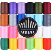Diy Crafts Ewing Needles + Polyester Sewing Threadyards Each Spools For Sewing Thread Needle (Pack Of 54 Pcs, Design No # 1)