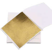 Gold Leaf Sheets Gold Foil Sheets Metallic Gliding Sheet For Gilding Crafting, Art & Diy Projects, Picture Frames, Home Walls, Interior And Multi Artistic Decoration, Imitation Gold Foil Sheets