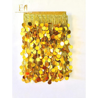 Eera Fashion Icing Private Limited Bead And Sequin Laces For Women Dresses, Crafts And Home Dcor (10 Mtr, Gold)