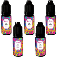 Oytra 10G Uv 5 Bottles Resin Hard Clear Glossy Finish For Artists And Professionals Polymer Clay Gloss Diy Jewelry Craft Decoration Casting Coating