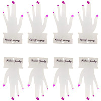 Diy Crafts Pack Of 200Pcs 50X4, White Color, 50Pcs/Lot 17.2Cmx8Cm As Image Jewellery Display Cards For Necklaces Jewellery-Making Display (Pack Of 200Pcs 50X4, White Color)