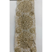 Fressia Fabrics Zari Border Lace Perfect For For Saree, Blouse, Dupatta, Lehenga, Sewing, Designing Crafts And Home Decor (2 Meter) Lace_013