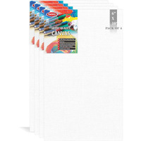 Variety Canvas Canvas Board Primed (6" X 8" Inch, 7 Oz) -Pack Of 4