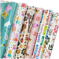 Accuprints Gift Wrapping Paper Pack Of 6 | Design Multiwrapping |Size 20 X 30 Inch