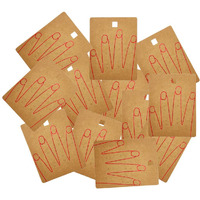 Diy Crafts Pack Of 200Pcs 50X4, Brown Color, 50Pcs/Lot 10.3Cmx7.9Cm As Image Jewellery Display Cards For Necklaces Jewellery-Making Display (Pack Of 200Pcs 50X4, Brown Color)