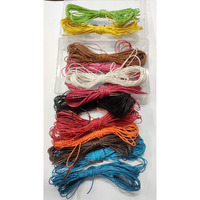 Omx Total 120 Mtr (10 Mtr Each Colour - 12 Colours) Size-0.5Mm Thick Waxed Cotton Cord Thread Beading String For Jewelry Making (#Set No 1)