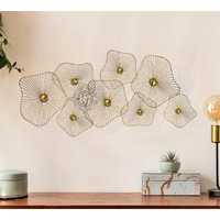 Dsh Metal Wall Art Wall Sculpture Wall Hanging Showpiece Perfect For Home, Hotel,Restaurant, Living Room Decoration. (Iwart-38-8P)