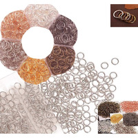 Diy Crafts 900 Pcs, Silver, As Image Jump Rings For Jewelry Making & Earrings, Jew (900 Pcs, Silver)