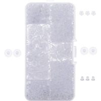Diy Crafts Pack Of 3 Pcs, Earrings Back, Clear Small R (Pack Of 3 Pcs, Earrings Back)