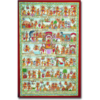 Pixelartz Wall Poster Hanuman Chalisa God Mythological Multi Color Art Paper Wall Poster (12 X 18) (629)