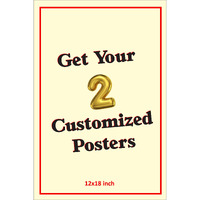 Kamaku Frames Synthetic Customized Hd Photo Poster Print On Glossy Sheet With Your Photos/Design Without Frame (Black, 18 X12 Inches)