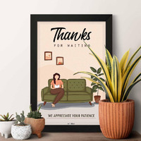 Artinkart- Waiting Area Framed Posters For Hospital Opd, Doctor Posters For Wall, Doctor Frames For Wall Decor, Doctor Quotes Wall Frames For Clinic, Dentist, Lab (Synthetic Wood, 9.5X13.5 Inch)