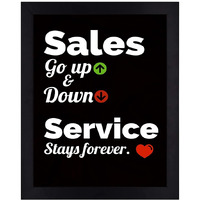 Interio Crafts Sales And Service Inspirational Motivational Quote (Frame Size : 13"X10" Inches) - Black