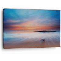 Truecanvas Mac Beach Sunrise, Wooden Framed Canvas Paintings For Home Decor | Bedroom, Living Room,Wall Decoration | Wall Art Painting, Ct0892, Size 16 X 24 In