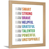 Chaka Chaundh - Affirmations Posters Positive Affirmations Frames - I Am Affirmation Posters - Affirmation Quotes Posters - (14 X 11 Inches)