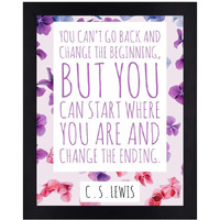 Interio Crafts C S Lewis Inspirational Quote Poster, Motivational Wall Frame For Home And Office Decor, 13 X 10 Inches