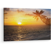Truecanvas Beautiful Sunrise Over, Wooden Framed Canvas Paintings For Living Room | Bedroom | Office | Gallery | Ready Wall Mount Canvas Wall Art Painting | Size - 12 X 18In, Ct0620