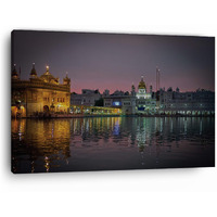 Truecanvas Sri Harmandir Sahib, Wooden Framed Canvas Paintings For Home Decor | Bedroom, Living Room,Wall Decoration | Wall Art Painting, Ct0292, Size 16 X 24 In