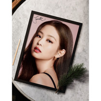 Since 7 Store Blackpink Jennie Framed Poster (8X12 Inches) For Blackpink Fans/Room Decor/Gifting/Blinks/Aesthetic Wall Art