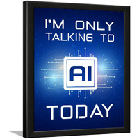Chaka Chaundh - Artificial Intelligence Quotes Frame - Ai Quotes Wall Art - Robotics Quotes Wall Decor - Machine Learning Wall Poster - (14 X 11 Inches)