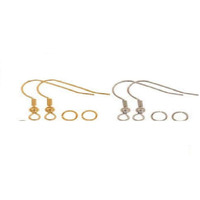 Jyoti Garg Earring Making Hooks And Jump Ring (Silver And Golden) Each -50 Pieces