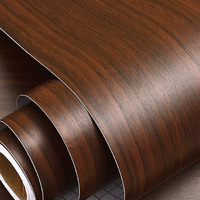Kashival Wallpaper Waterproof Old Furniture Vinyl Stickers Wooden Door Wardrobe Desktop Pvc Wall Papers Self Adhesive Pvc Vinyl Peel And Stick Wooden Contact Wallpaper For Room Fridge Door Furniture Stickers For Cupboard Almirah Kitchen Bathroom Table Top (Size 60*200 Cm) (Dark Wooden A11)