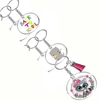 Diy Crafts 2 Pcs, Antique Gold, 2 Pcs Only, Key Ring Acrylic Blanks Keychain Tassels Set Round Clear Arylic Keychain Blanks Key Rings With Chain Jump Rings And Colorful Keych(2 Pcs, Antique Gold)