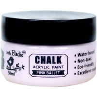 Little Birdie Home Decor Chalk Paint Pink Ballet - 50Ml |Chalk Paint For Wood Furniture, Wall, Home Decor, Glass, Paper, Terracotta Pots & Matte Acrylic Chalk Paint | Multi Surface Paint