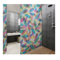 Indian Royals Multi Colour Leaves Designviny Uv Protective Rustproof Waaterproof Self Adhesive Glass Window Sticker (200 Cm X 45 Cm)
