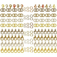 Diy Crafts 100 Grm, Antique Bronze, Jewelry 1000+ Jump Rings & 20 Pcs Lobster Claw Clasps, Open Jump Rings 4Mm - 10Mm For Jewelry Making Key Rings Necklace Repa(100 Grm, Antique Bronze)